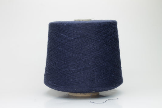 Silk 60%, Cashmere 30%, Lino 10% Nm 3/80,Zegna Baruffa. Color Dark Blue