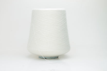 Cashmere yarn 50%,  Silk yarn 50%,Nm 1/30, Cariaggi yarn, color White