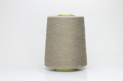 Fine, single-ply linen yarn in a rich Amadeo. Reveals a crisp texture and subtle natural sheen, typical of pure linen fiber.