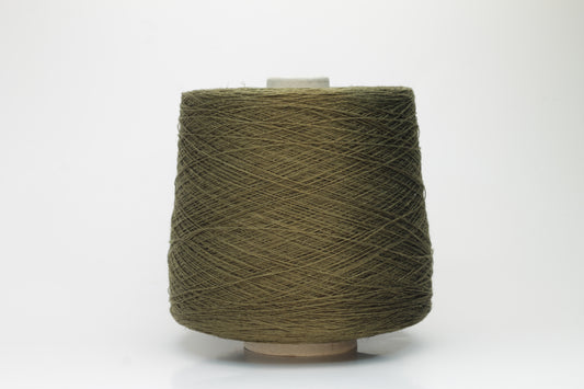 Lino yarn 100%, Nm 2/26, Loro Piana AA260999, Color Dark Olive
