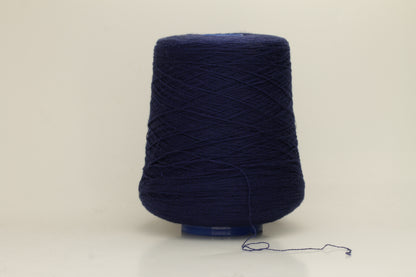 Rich, White 2-ply yarn with a fine, smooth twist; exhibits a subtle sheen and incredibly soft, uniform texture.
