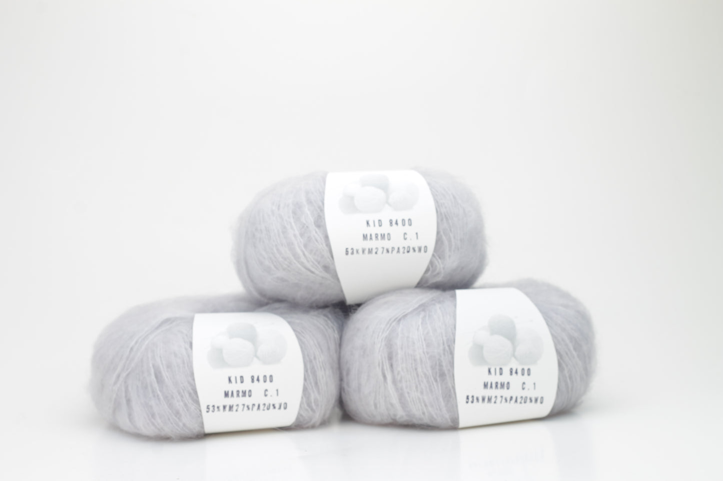 Color Marmo, 53% Mohair, 27% PA, 20% Wool, Nm 8400, 25gr,  Filpucci