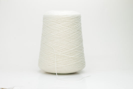 Cashmere yarn 100%, 2/14, Loro Piana-C613 8072,  White