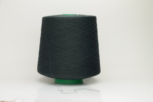 Silk yarn 100%,Shine Crepe Nm 2/120X2, Botto Giuseppe, Color Dark Green