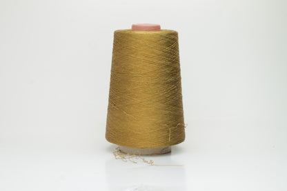 Silk yarn 92%, PA 6%, LY 2%. Nm 2/90,Spiral Prisma Ricerche. Color Bronze
