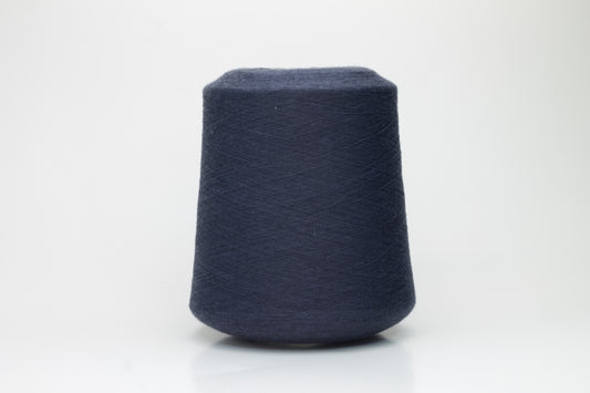 Merino 100%, Nm 1/130, Loro Piana Wonder 230'S yarn on Cone , Dark Blue