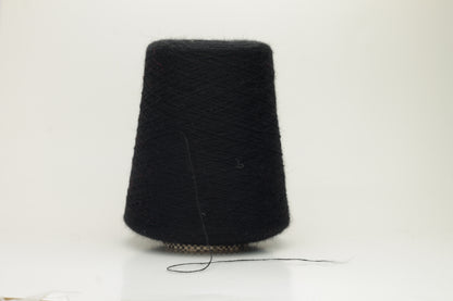 Angora yarn 70%, 20% PA, 10% WV. Nm 1/15 Gold Extra. Color Black