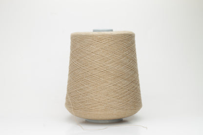 Cashmere 50% & Silk 50%. Nm 2/46, Filati biagioli modesto. Biege