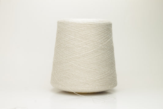 Merino 49%, Silk 30%, Lino 21% yarn on Cone. Nm 2/40, Loro Piana, Beige