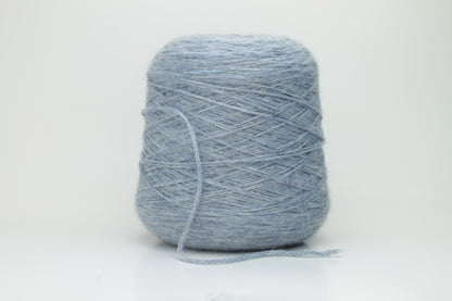 84% Baby Alpaca yarn, 8% Wool, 8% Ny, Lanifico,Nm 1/2200, Color Blue