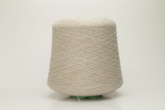 Cashmere yarn 100%, 1/27, Loro Piana yarn on Cone, Beige. per 100 gr