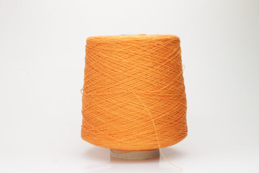Lino yarn 100%, Nm 2/18, Loro Piana 570F 0999, Color Orange