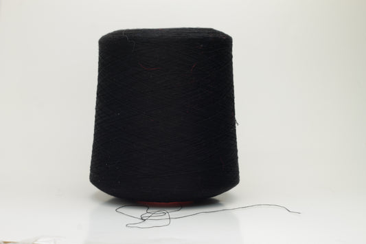 Silk yarn 100%,Shine Crepe Nm 2/120X2, Botto Giuseppe, Color Black