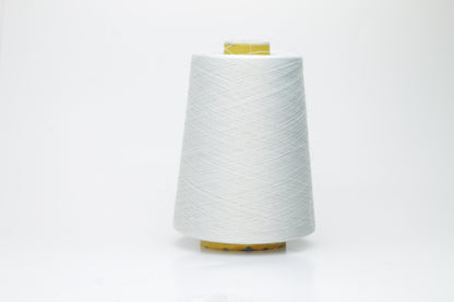 Silk yarn 65%,  35% ME Stainless Steel. Nm 2/82,Loro Piana. Color Light Gray