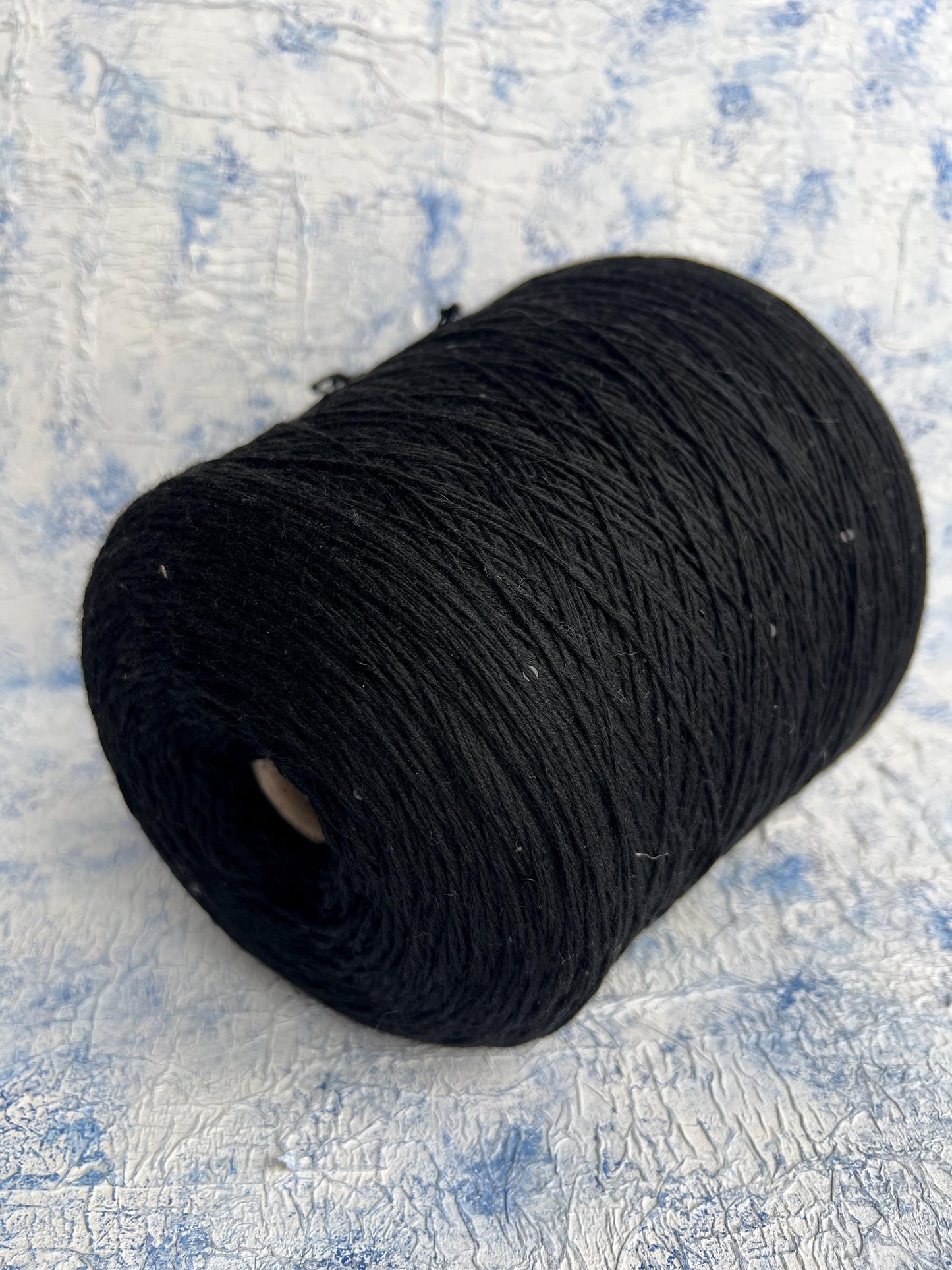Zegna Baruffa Cashwool 100% Merino Yarn with Sequins–Black.Per 100 gr