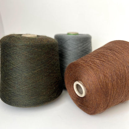 Cashmere 60% & Baby Alpaca 40% yarn,Loro Piana, Color Ve Bosco.Per 100 gr
