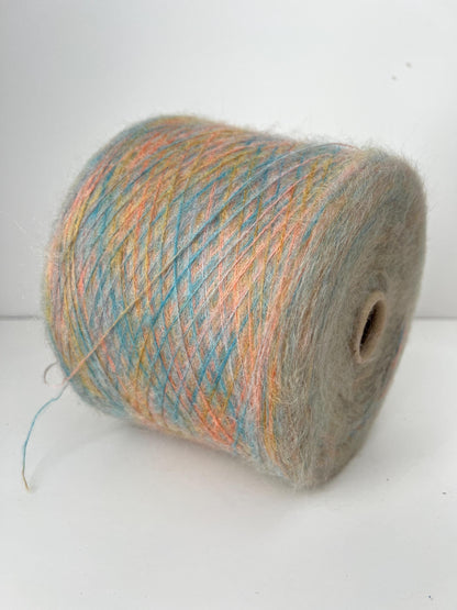 SuperKidMohair 70%, NY 30%, Profilo GIOIA, Nm 9000-Multicolor.Per 100 gr