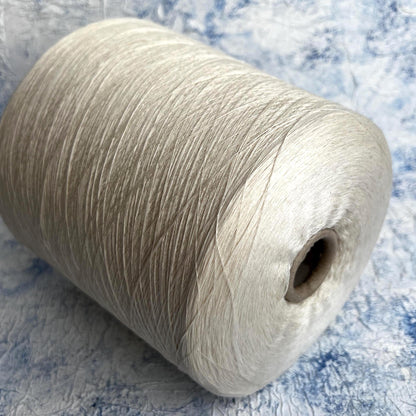 Filati Buratti Silk Yarn 100% Silk Nm 2/64 - White - Italy. Per 100 gr