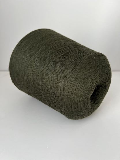 Merino yarn on Cone 100%, Nm 2/60, Loro Piana Wish, Verdone.Per 100 gr