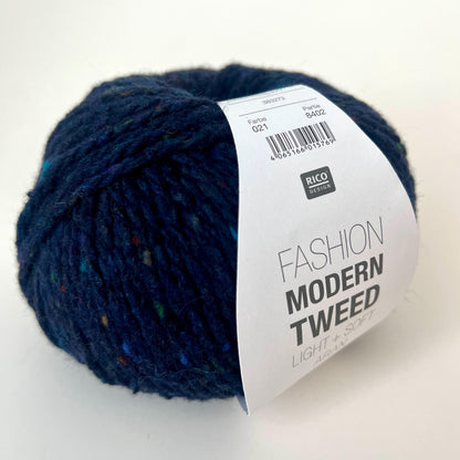 Dark Blue, 60% Merino wool, 20% Viscose, 25% PA. 50gr. Rico Design