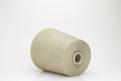 Silk yarn 55%, Lino yarn 45%. Nm 2/64,Loro Piana Yarn. Color Beige