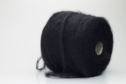 SuperKidMohair yarn 85%, PA 15%, Filpuchi Mangolia, Nm 1500 - Black