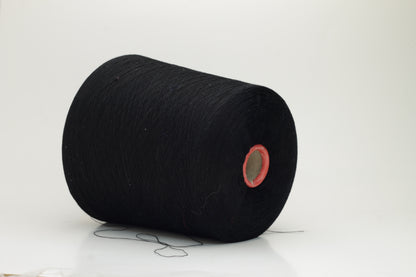 Silk yarn 100%,Shine Crepe Nm 2/120X2, Botto Giuseppe, Color Black