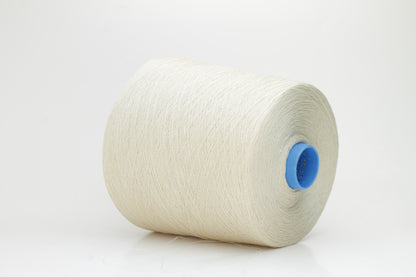 Fine, single-ply linen yarn in a rich Cera. Reveals a crisp texture and subtle natural sheen, typical of pure linen fiber.