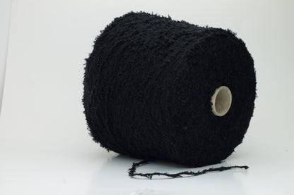 Merino yarn 91%, PA 9%, 1/1850, Lanecardate, Color Nero. Per 100 gr