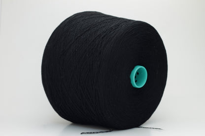 Merino 45%, Viscosa 30%, Cashmere 25%. Nm 2/24, Zermatt. Filati biagioli modesto, Color Nero