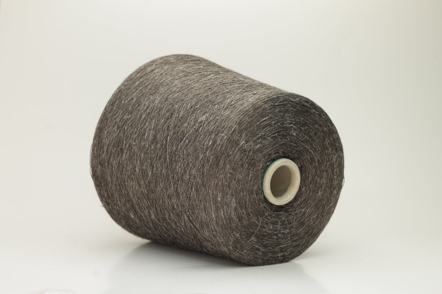 Merino 49%, Silk 30%, Lino 21% yarn. Nm 2/40, Loro Piana yarn on Cone, Brown
