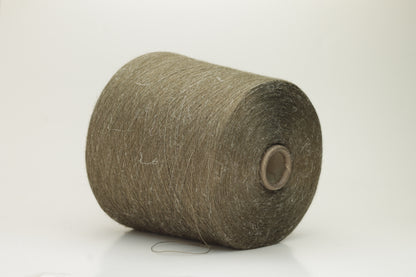 Silk 60%, Cashmere 30%, Lino 10% Nm 3/80,Zegna Baruffa. Color Brown