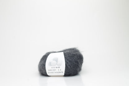 Color Dark Gray, 53% Mohair yarn , 27% PA, 20% Wool, Nm 8400, 25gr,  Filpucci