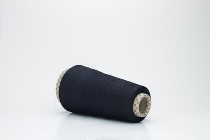 Silk yarn 90%, PL 10%, Nm 1/45,Passion Prisma Ricerche. Color Black. Lot 140 gr
