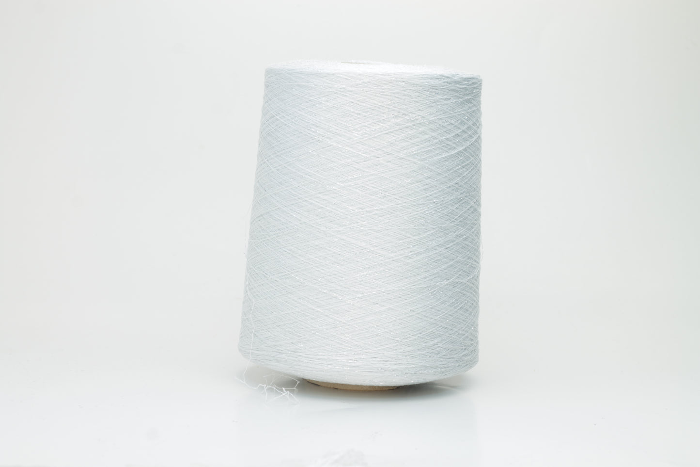 74% Sustainable Viscose 16% PBT 10% Metallic Fiber (lurex), Nm 37, White