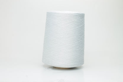 74% Sustainable Viscose 16% PBT 10% Metallic Fiber (lurex), Nm 37, White