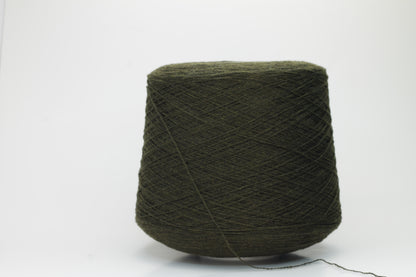 Merino 45%, Viscosa 30%, Cashmere 25%. Nm 2/24, Filati biagioli modesto, Color Bosco