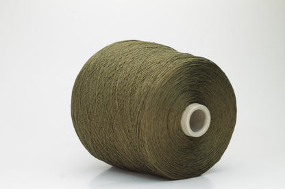 Lino yarn 100%, Nm 2/26, Loro Piana AA260999, Color Dark Olive