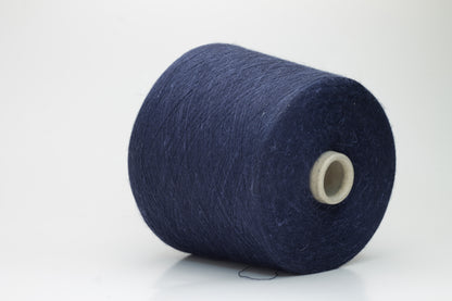 Silk 60%, Cashmere 30%, Lino 10% Nm 3/80,Zegna Baruffa. Color Dark Blue