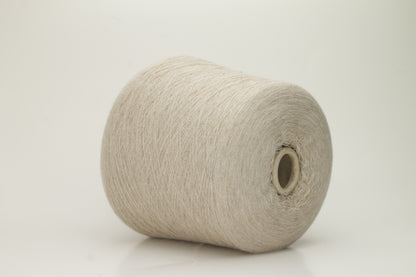 Cashmere yarn 100%, 1/27, Loro Piana yarn on Cone, Beige. per 100 gr
