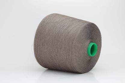 Fine, single-ply linen yarn in a rich Talpa. Reveals a crisp texture and subtle natural sheen, typical of pure linen fiber.
