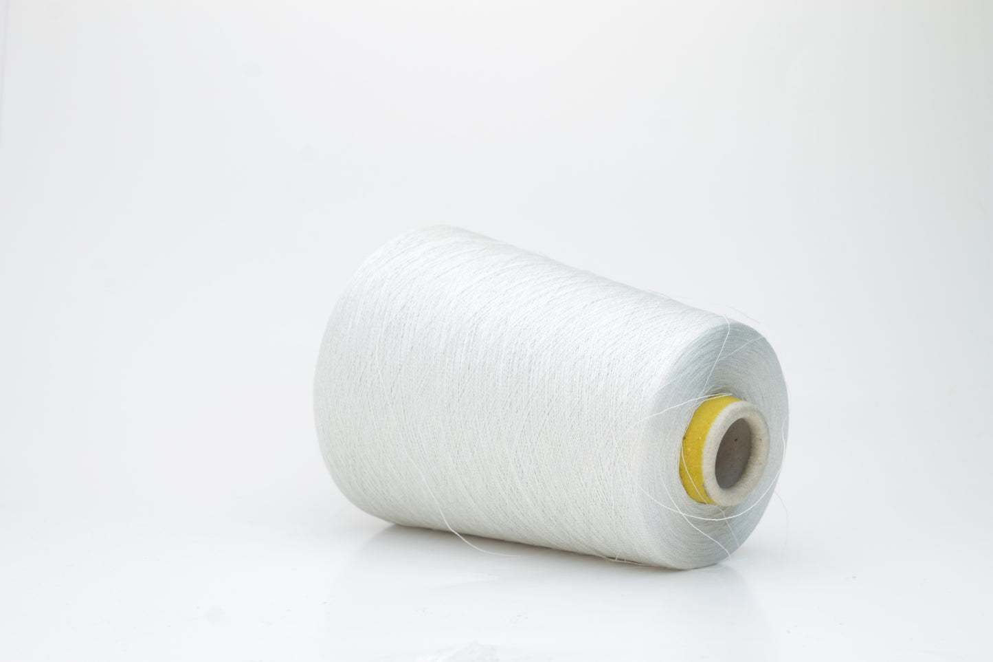 Silk yarn 65%,  35% ME Stainless Steel. Nm 2/82,Loro Piana. Color Light Gray