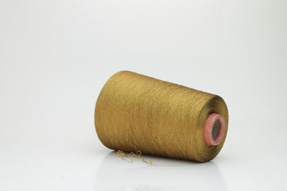 Silk yarn 92%, PA 6%, LY 2%. Nm 2/90,Spiral Prisma Ricerche. Color Bronze