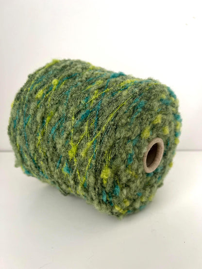 NODONE, Wool 90%, PA 10% Yarn on Cone.Nm 2500, color VERDE.Per 100 gr