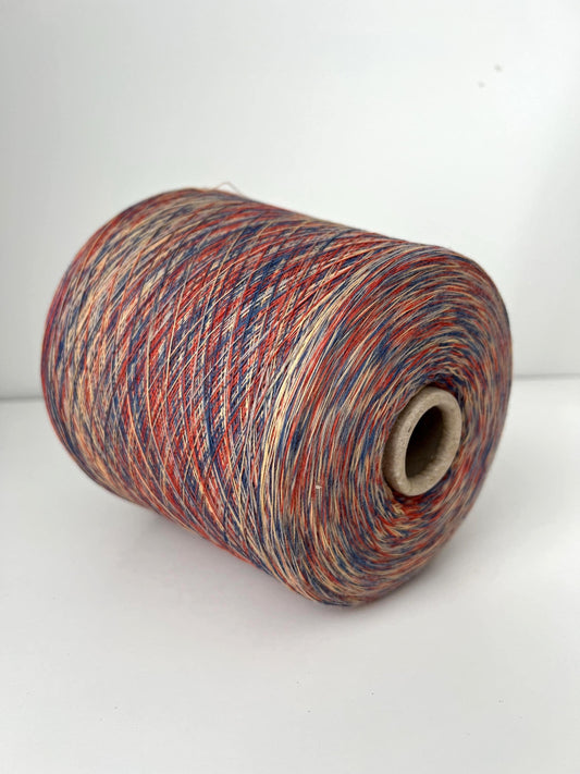 Merino yarn 100%, PROFILLO,Nm 3/80. Color MULTICOLOR.Per 100 gr