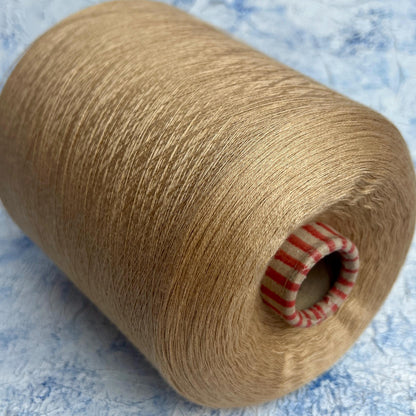 Cashmere 70% & Silk 30% Yarn for knitting on cone,Color Rovere.Per 100 gr