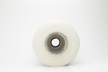 Cashmere 72% & Silk 28% yarn on Cone, Aura yarn. White.Per 100 gr