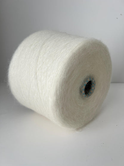 Super KidMohair 70%,NY 30% Yarn,Profilo GIOIA.Yarn for knitting-White