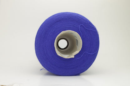 Angora 70%, 20% PA, 10% WV. Nm 1/15 Gold Extra. Color Royal Blue