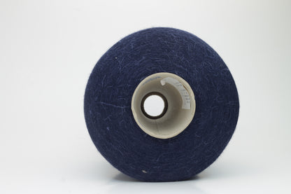 Silk 60%, Cashmere 30%, Lino 10% Nm 3/80,Zegna Baruffa. Color Dark Blue